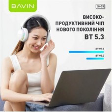 Наушники BAVIN BH-53 Hi-Res RGB LIGHT Black (HB-BH-53 BK) - Фото