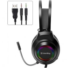 Наушники ColorWay BlazeCore RGB Black (CW-HPG03BK) - Фото