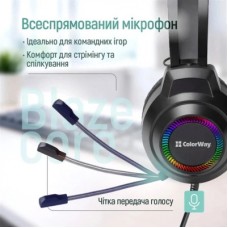 Наушники ColorWay BlazeCore RGB Black (CW-HPG03BK) - Фото