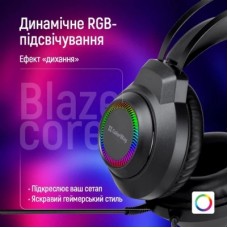 Наушники ColorWay BlazeCore RGB Black (CW-HPG03BK) - Фото
