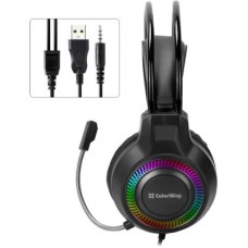 Наушники ColorWay GlowCore RGB Black (CW-HPG02BK) - Фото