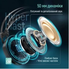 Наушники ColorWay Hyperblast RGB Black (CW-HPG05BK) - Фото