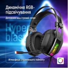 Наушники ColorWay Hyperblast RGB Black (CW-HPG05BK) - Фото