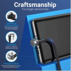 Дата кабель USB 2.0 AM to USB-C 1.5m 66W 180° U-Shaped aluminum alloy Vention (COHHG) - Фото