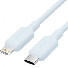 Дата кабель USB-C to Lightning 1.0m PD27W PVC blue Vention (LAKSF) - Фото