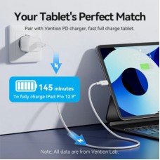 Дата кабель USB-C to Lightning 1.0m PD27W PVC blue Vention (LAKSF) - Фото