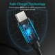 Дата кабель USB 2.0 AM to USB-C 3.0m 18 W PVC black Choetech (AC0004-BK)