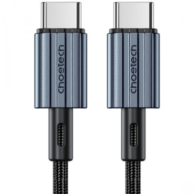 Дата кабель USB-C to USB-C 1.2m 60 W braided black Choetech (XCC-1014)