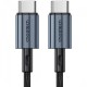 Дата кабель USB-C to USB-C 1.2m 60 W braided black Choetech (XCC-1014)