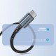 Дата кабель USB-C to USB-C 1.2m 60 W braided black Choetech (XCC-1014)