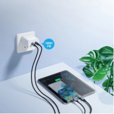 Дата кабель USB-C to USB-C 1.2m 60 W braided black Choetech (XCC-1014) - Фото
