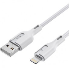 Дата кабель USB 2.0 AM to Lightning 1.0m 2.4A white Choetech (XAL-0003-WH-V2) - Фото