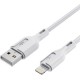 Дата кабель USB 2.0 AM to Lightning 1.0m 2.4A white Choetech (XAL-0003-WH-V2)