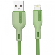 Дата кабель USB 2.0 AM to Lightning 1.0m 2.4 A green Choetech (XAL-0003-GN-V2) - Фото