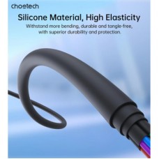 Дата кабель USB 2.0 AM to Lightning 1.0m 2.4A black Choetech (XAL-0003-BK-V2) - Фото