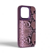 Чохол для мобільного телефона Harder Genuine Snake Apple iPhone 14 Pro Dark Purple (ARM76788) - Фото