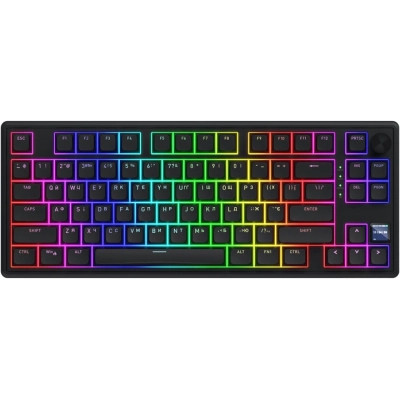 Клавіатура Hator Skyfall 80 PRO Aurum Vanila Silent RGB Wireless/Bluetooth/USB UA Black (HTK4181UA)