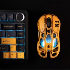 Мышка GravaStar Mercury M1 Pro Wireless/Bluetoot/USB Yellow (GSM1PRO_YLW) - Фото