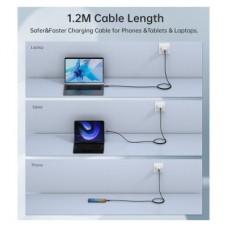 Дата кабель USB-C to USB-C 2.0m USB4 Gen 3 240W 8K Choetech (XCC-1042) - Фото