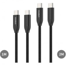 Дата кабель USB-C to USB-C 1.0m + 2.0m PD3.1 240W 2pcs Choetech (XCC-1060) - Фото