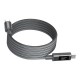 Дата кабель USB-C to USB-C 1.2m PD60W magnetic digital display nylon gray Choetech (XCC-1067-GY)