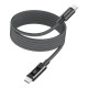 Дата кабель USB-C to USB-C 1.2m PD60W magnetic digital display nylon gray Choetech (XCC-1067-GY)