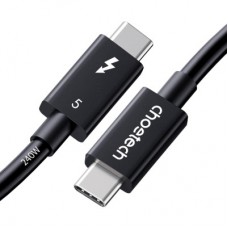 Дата кабель USB-C to USB-C 1.0m Thunderbolt 5 Intel certified Choetech (A3011) - Фото
