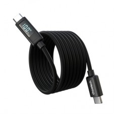 Дата кабель USB-C to USB-C 1.2m PD100W digital display silicone Choetech (XCC-1064) - Фото