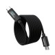 Дата кабель USB-C to USB-C 1.2m PD100W digital display silicone Choetech (XCC-1064)