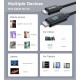 Дата кабель USB-C to USB-C 1.2m PD100W digital display silicone Choetech (XCC-1064)