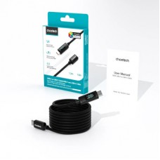 Дата кабель USB-C to USB-C 1.8m PD100W digital display silicone Choetech (XCC-1063) - Фото