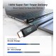 Дата кабель USB-C to USB-C 1.8m PD100W digital display silicone Choetech (XCC-1063)