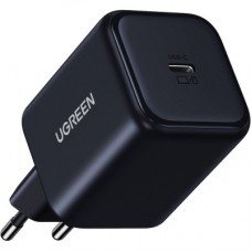 Зарядний пристрій UGREEN USB-C GaN 45 W + cable USB-C to USB-C X524 black (65054) - Фото