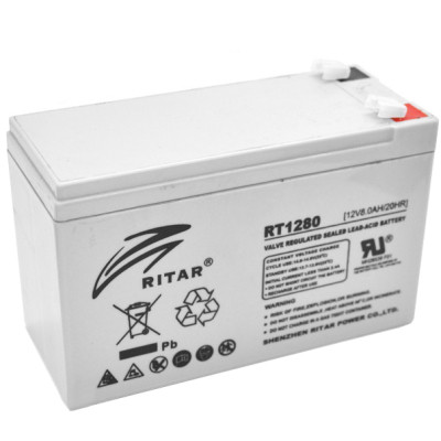 Батарея до ДБЖ Ritar AGM RT1280B, 12V-8Ah (RT1280B)
