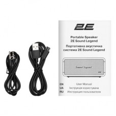 Акустична система 2E SoundLegend Mini PowerBank IPX6 Black (2E-BSSLMWBK) - Фото