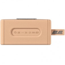 Акустична система 2E SoundLegend Mini PowerBank IPX6 Brown (2E-BSSLMWBN) - Фото