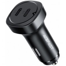 Зарядний пристрій Acefast 2xUSB-C 72W car adapter metal (6974316280361) - Фото