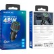 Зарядний пристрій BOROFONE 1xUSB-C PD30W + 1xUSB QC 3.0 48 W car adapter black (6941991101175)