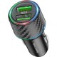 Зарядний пристрій BOROFONE 2xUSB QC3.0 36 W car adapter black (6941991101205)