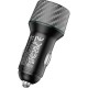 Зарядний пристрій BOROFONE 2xUSB QC3.0 36 W car adapter black (6941991101205)