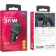 Зарядний пристрій BOROFONE 2xUSB QC3.0 36 W car adapter black (6941991101205)