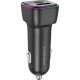 Зарядний пристрій BOROFONE 1xUSB-C PD30W + 1xUSB QC3.0 car adapter black (6941991110818)