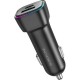 Зарядний пристрій BOROFONE 1xUSB-C PD30W + 1xUSB QC3.0 car adapter black (6941991110818)