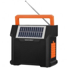 Акустическая система NEWVEW NV-9153 Solar Panel/BT/USB/TF/FM Orange (NWVW-NV-9153-OR)