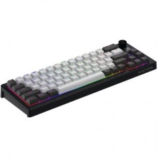Клавіатура Hator Skyfall 65 Pro Aurum Vanila Silent RGB Wireless/Bluetooth/USB UA Grey/Black (HTK4160UA) - Фото
