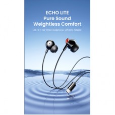 Наушники Vention Echo Lite USB-C In-Ear Wired Black (GBBBAV) - Фото