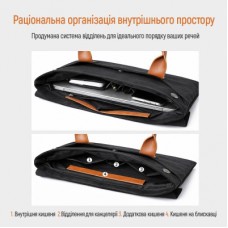 Сумка для ноутбука ColorWay Stylish 15.6" Black (CW-LBS156-BK) - Фото