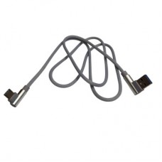 Дата кабель USB 2.0 AM to USB-C 1.0m 2.4A 90° corner gray XoKo (XK-CTC-001-GR) - Фото