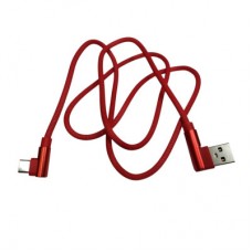 Дата кабель USB 2.0 AM to USB-C 1.0m 2.4A 90° corner red XoKo (XK-CTC-001-RD) - Фото