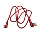 Дата кабель USB 2.0 AM to USB-C 1.0m 2.4A 90° corner red XoKo (XK-CTC-001-RD)